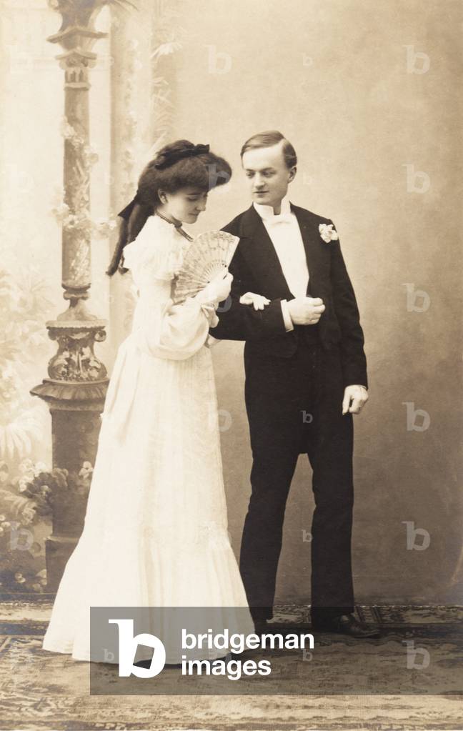 The dancers, Casino Ball, Paris, from the 'Fantaisies' series, 1900 (b/w photo)