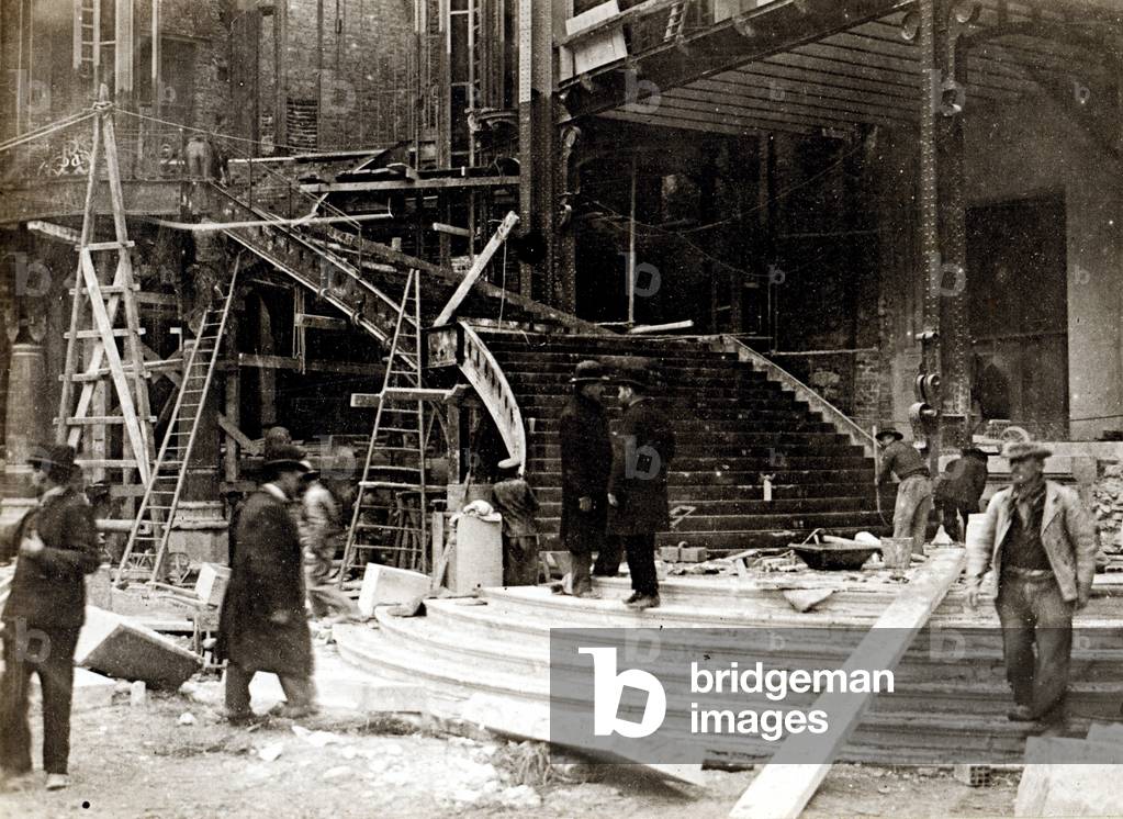 Grand Palais building works, 1897-1900 (b/w photo)