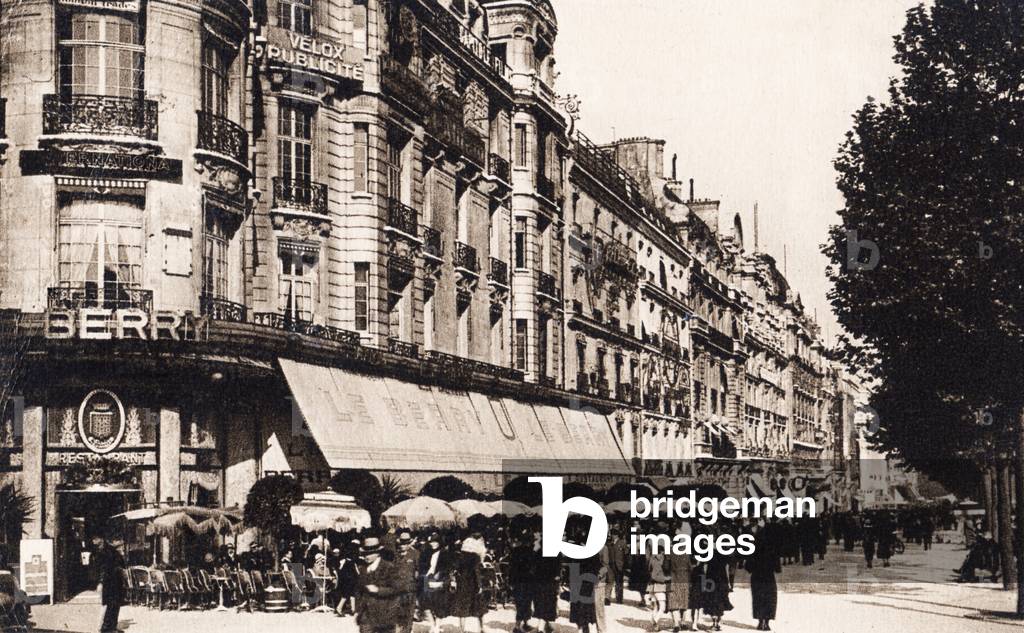 'Le Berry' restaurant, Paris, 1939 (b/w photo)