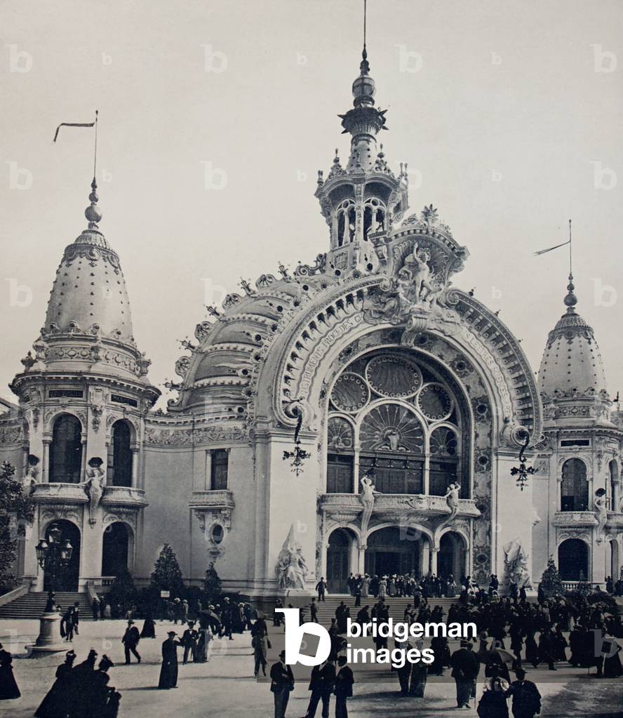 Palais des Arts Liberaux at the Exposition Universelle, Paris, 1900 (b/w photo)