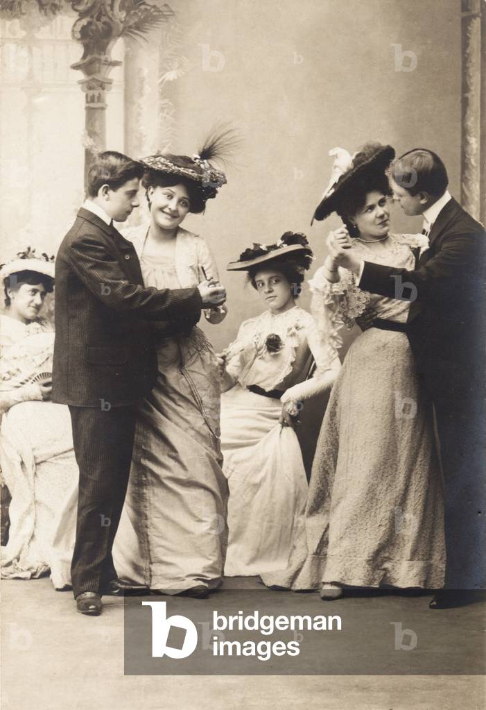 The Casino Ball, from the 'Fantaisies' series, 1900 (b/w photo)