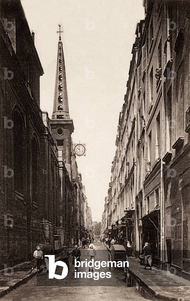 The Church of Saint-Louis-en-L'Ile, Paris, 1905 (b/w photo)