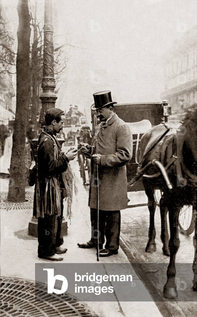 Coachmen, Paris, 1890 (b/w photo)