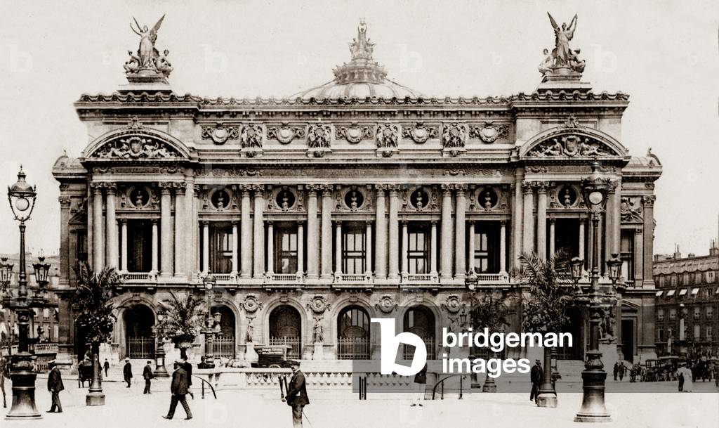 Palais Garnier, Paris, 1900 (b/w photo)