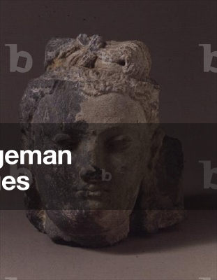 Head of a bodhisattva, 2nd-5th century (schist)
