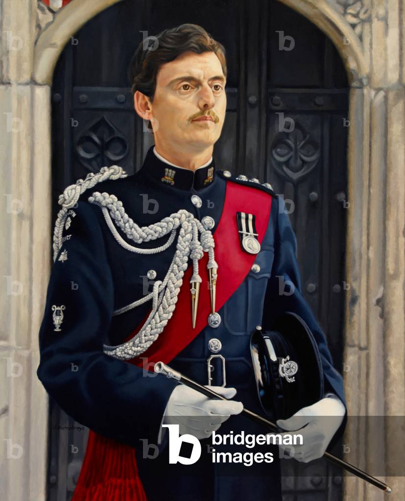 Portrait of Barry Theobald Hicks, c.1980 (oil on board)