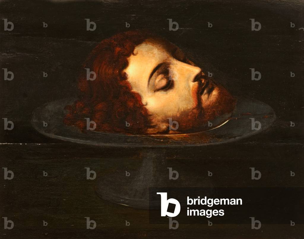 The Head of St John the Baptist on a Charger (oil on panel)