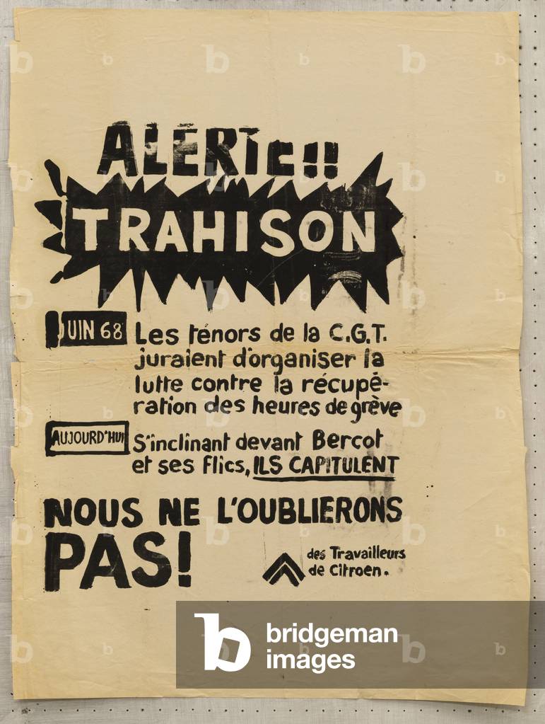 Poster, France, May 1968: Alert! Betrayal, 1968 (poster)