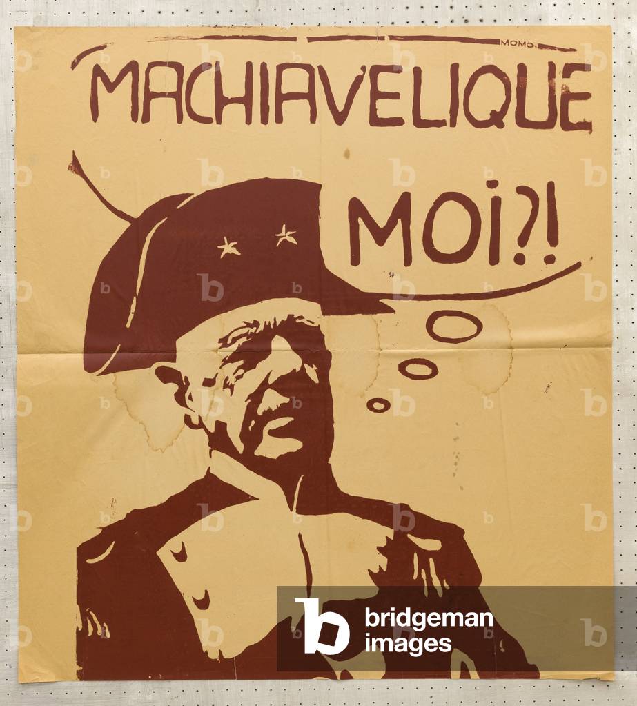 Poster, France, May 1968: Machiavellian Me (De Gaulle as Napoleon), 1968 (poster)