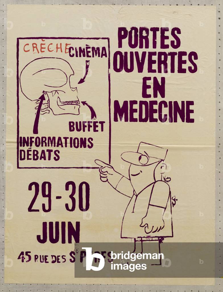 Poster, France, May 1968: Open House in Medicine, 1968 (poster)