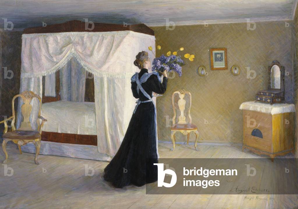 Interior from Mo farm in Ringerike, 1895 (oil on canvas)