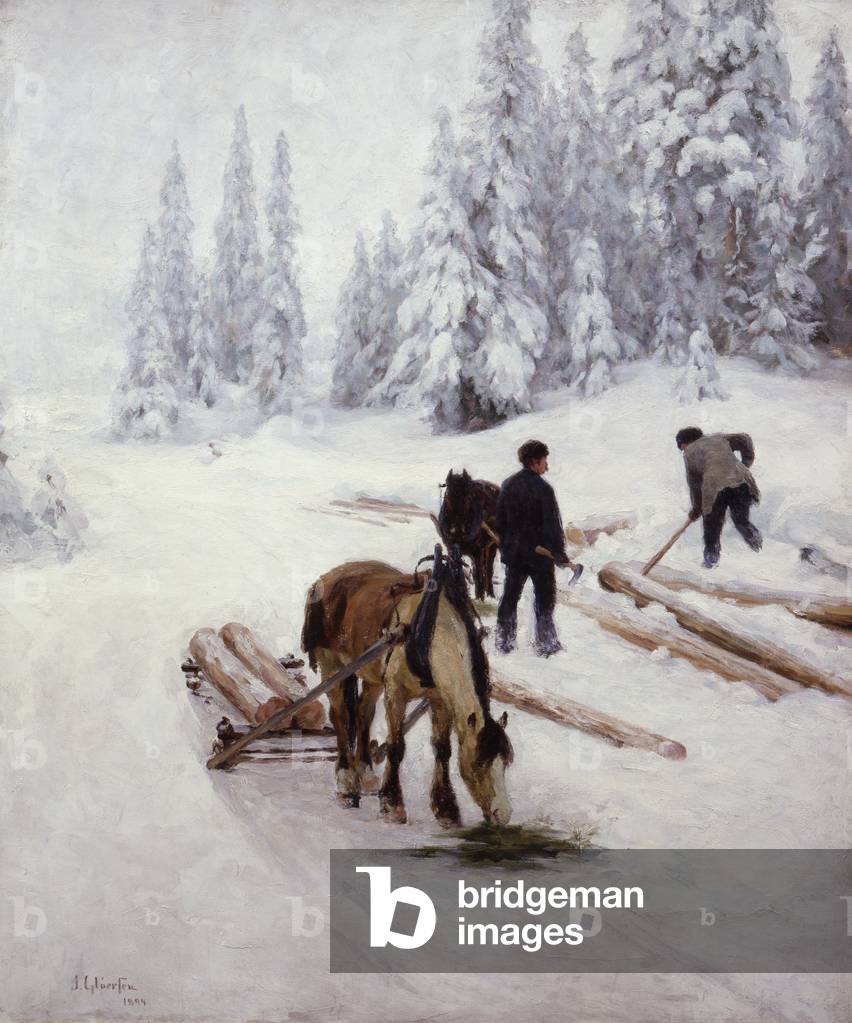 Moving Timber, 1894 (oil on canvas)