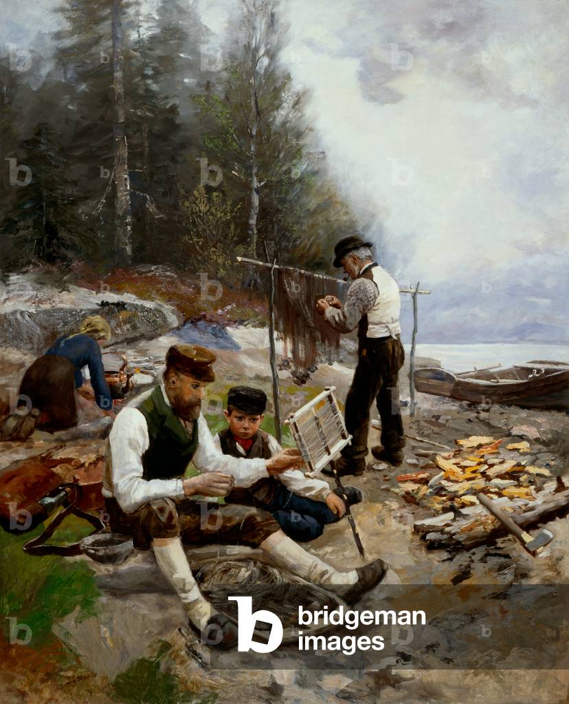 Fishermen at the beach