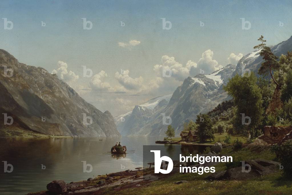 From Hardangerfjord, 1867 (oil on canvas)