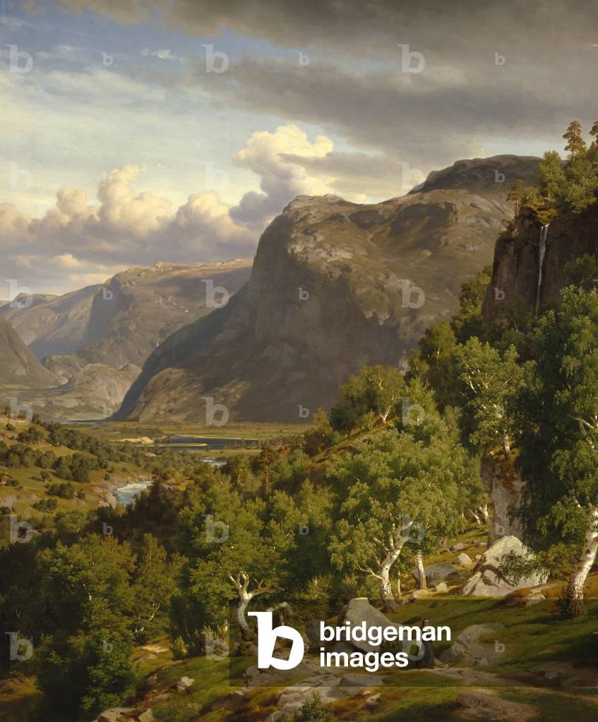From Nes in Hallingdal, 1869 (oil on canvas) 