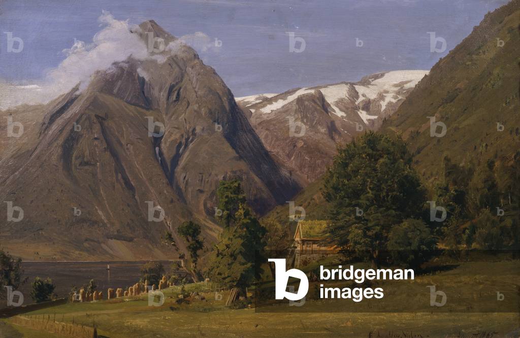 Summerday, Balestrand, 1865 (oil on canvas) 