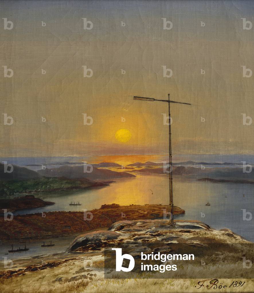 View from Sandviksfjellet, Bergen, 1891 (oil on canvas)