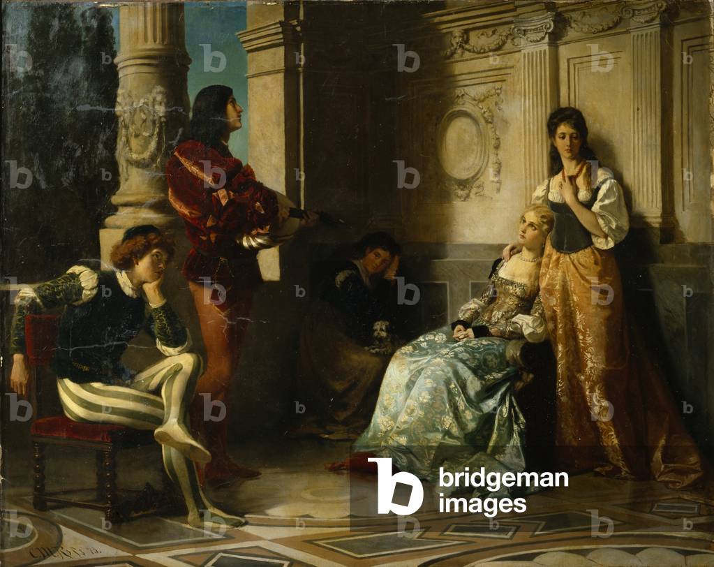 The Lute Player, 1875 (oil on canvas)
