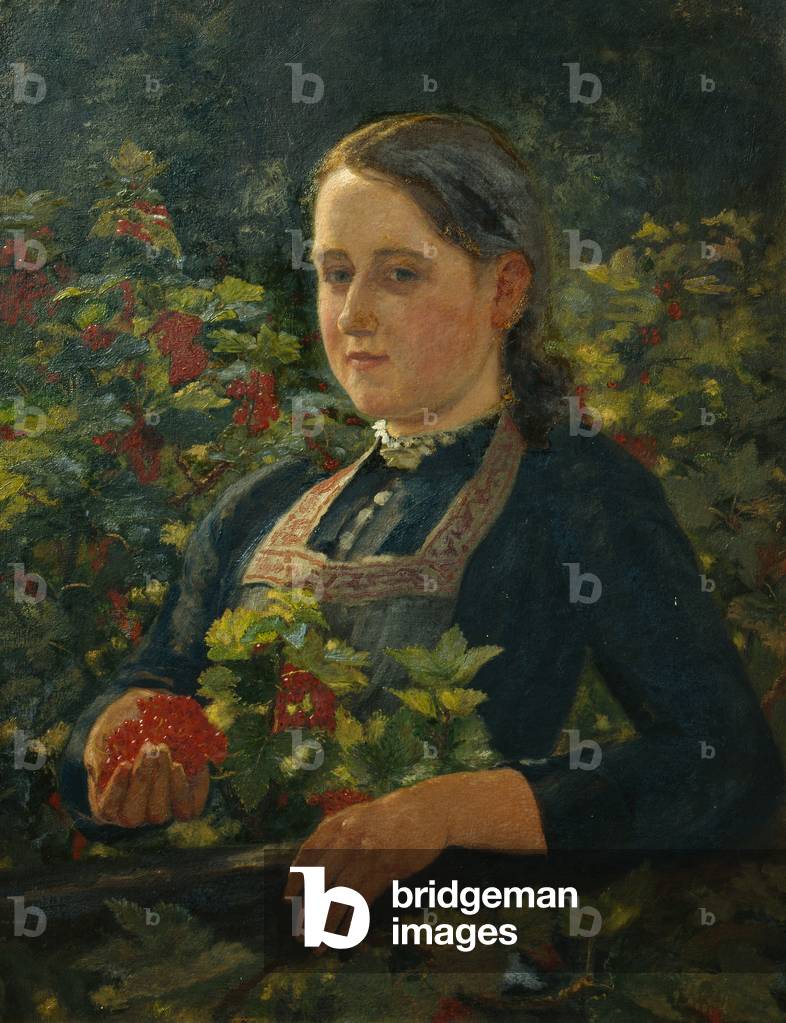 Redcurrants (oil on canvas)