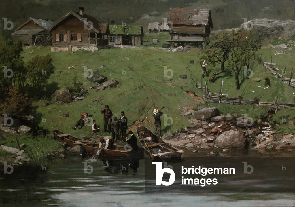 From Kittelsvika at Krøderen, 1880