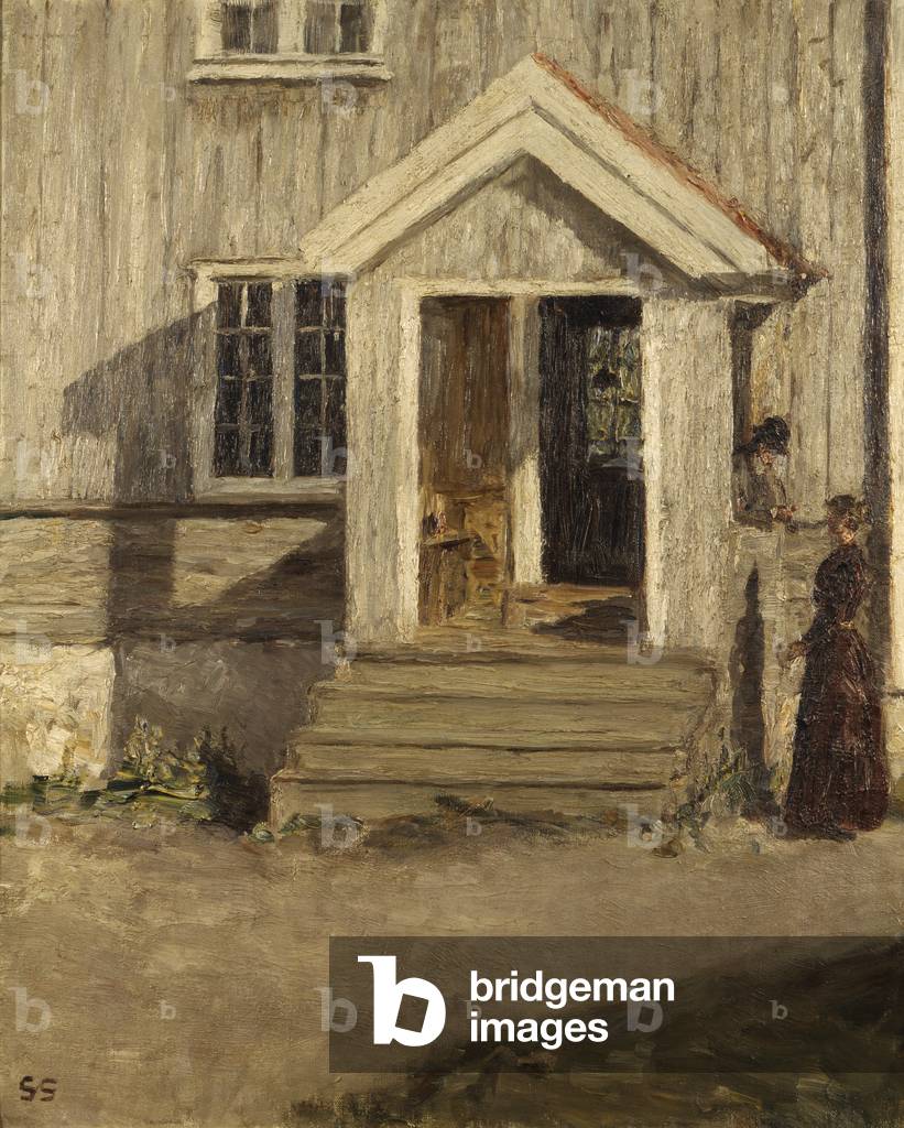 Sun wall (oil on canvas) 