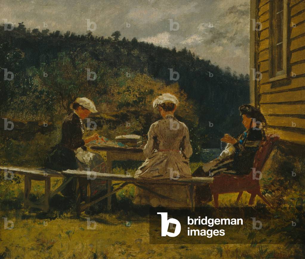 Mother and Cousins, 1889 (oil on canvas)