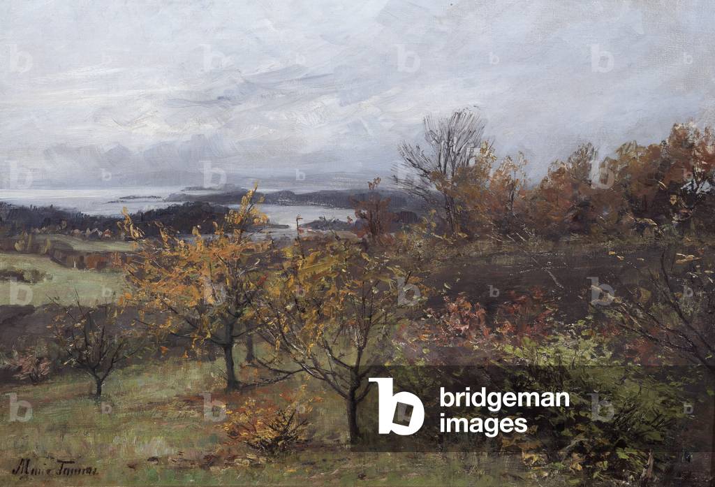 Autumn, Nesbyen (oil on canvas) 