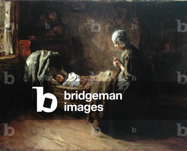 Innen-Szene (Öl auf Leinwand)