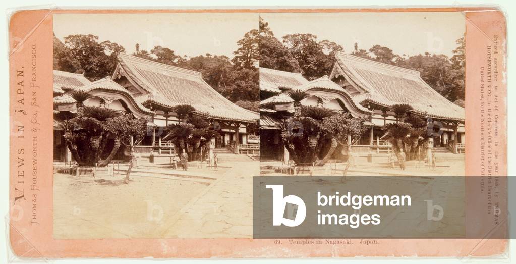 Temples in Nagasaki, mid 1860's (photo)