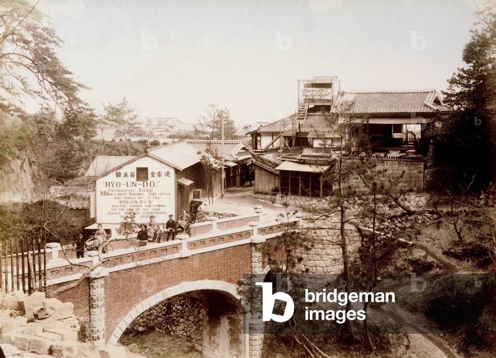Panorama of Ryoundo's Store, Kobe, by Ryo-un-do Studio, 1890's