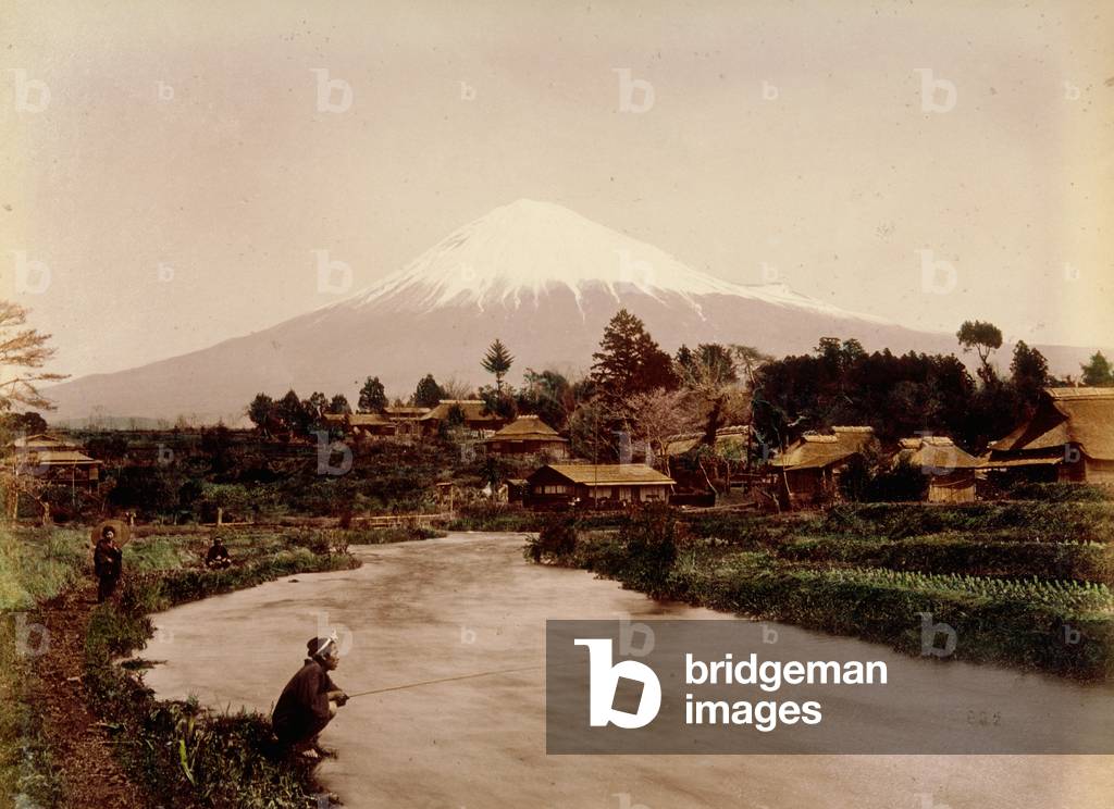 Mt. Fuji from Omiya Village, 1880-1890