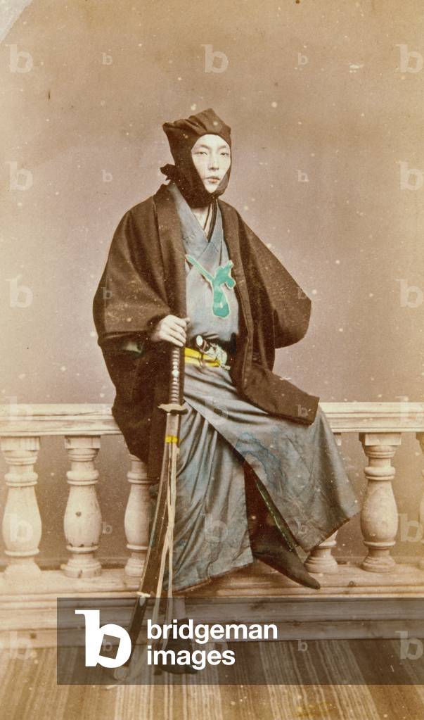 Samurai with hood, 1862-1868 (photo)