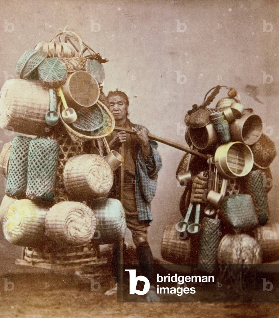 Basket peddler, c.1870 (photo)