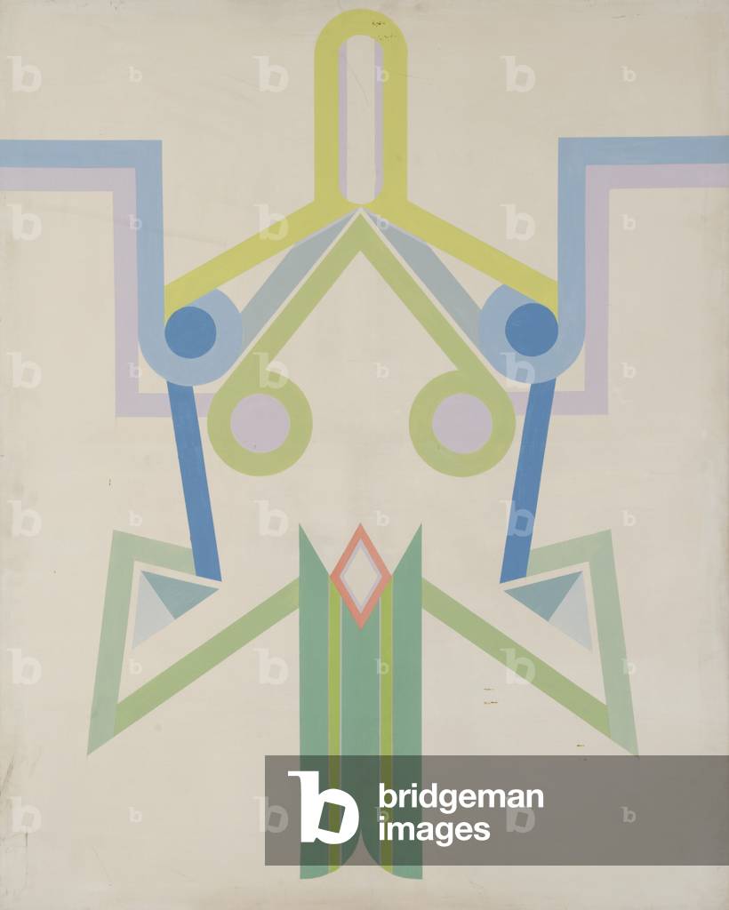 Abstract II,  (emulsion on canvas)