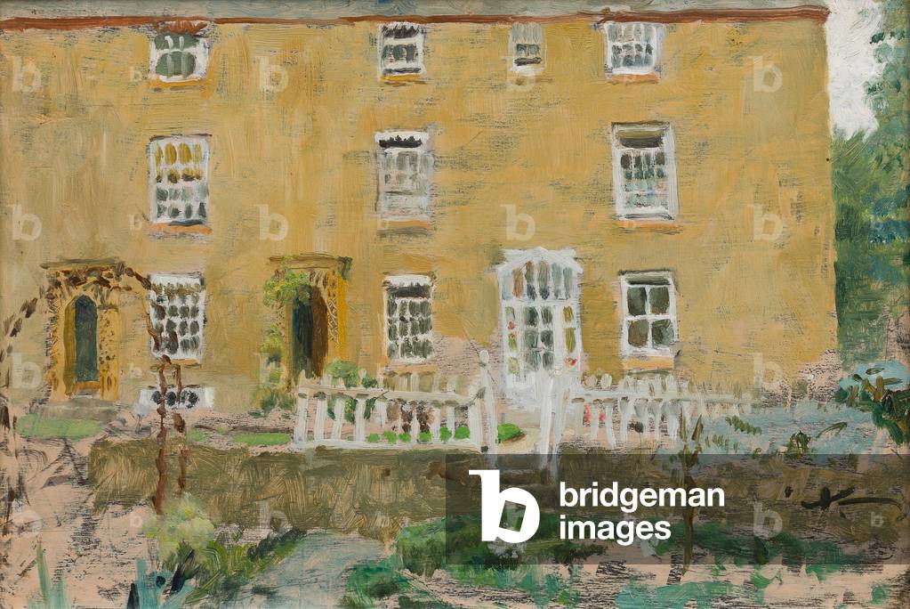 Wellington Terrace [Penzance - the artist's home] (oil on board)