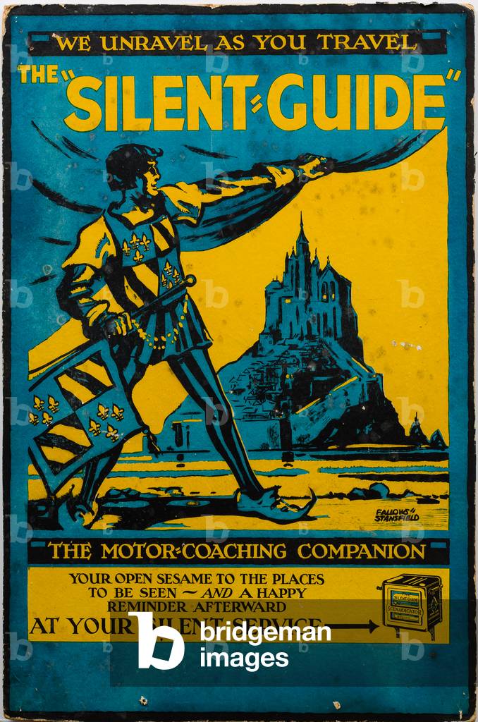 Silent Guide advertising poster by Fallows & Stanfield (colour litho)