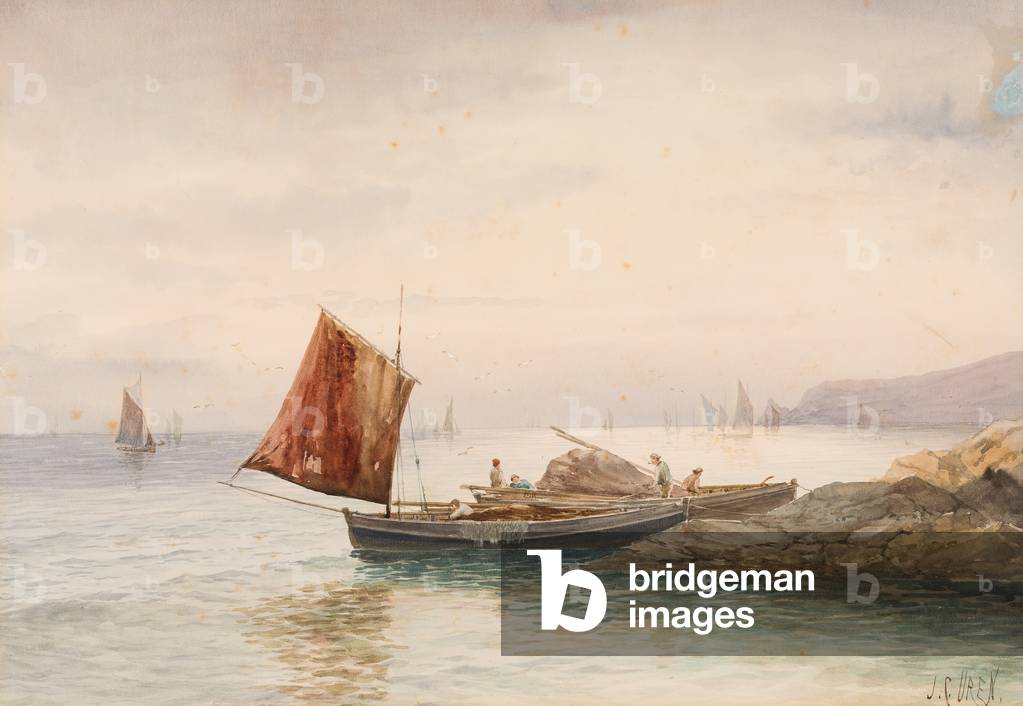 Fishing Boat (untitled) (w/c on paper)