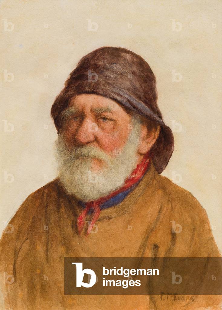 Old Fisherman (w/c on paper)