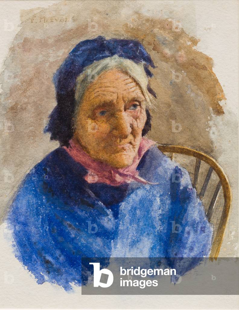 Old Fisherwoman (w/c on paper)