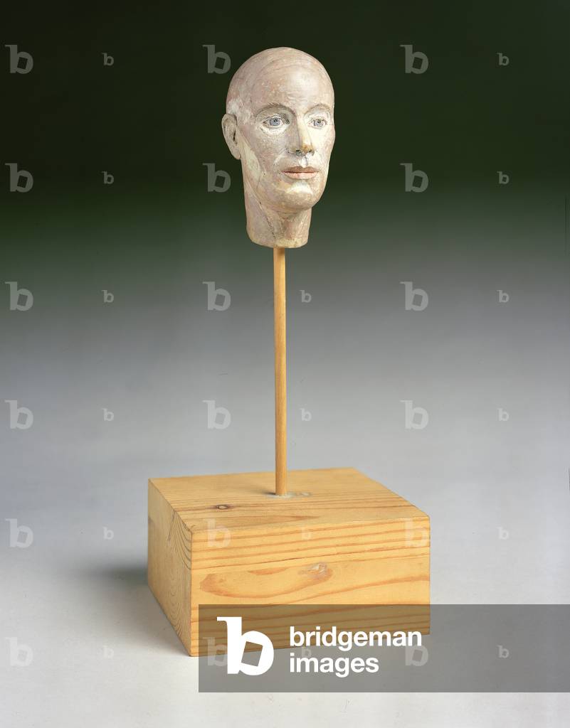 Small Head No.17, 1978 (plaster on a wood base)