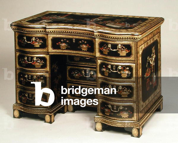 Chinese Export Dressing Table c.1780 (black lacquer) (see also 220145)