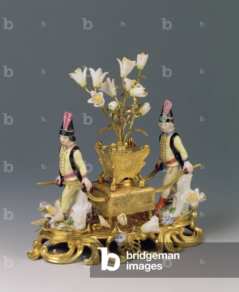 A Louis XV Perfume Burner, c.1745 (ormolu and porcelain)