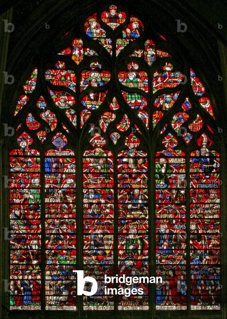 Window w230 depicting the Tree of Jesse (stained glass)