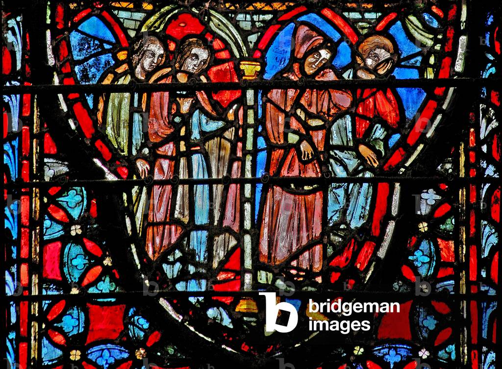 Window w4  the Spies leave Jericho Josh II 21-22 (stained glass)