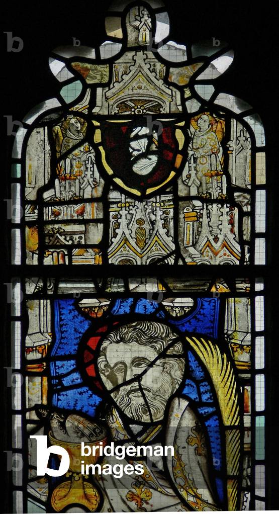 Window Ew depicting arms of John Kempe or of his nephew Thomas Kempe (stained glass)