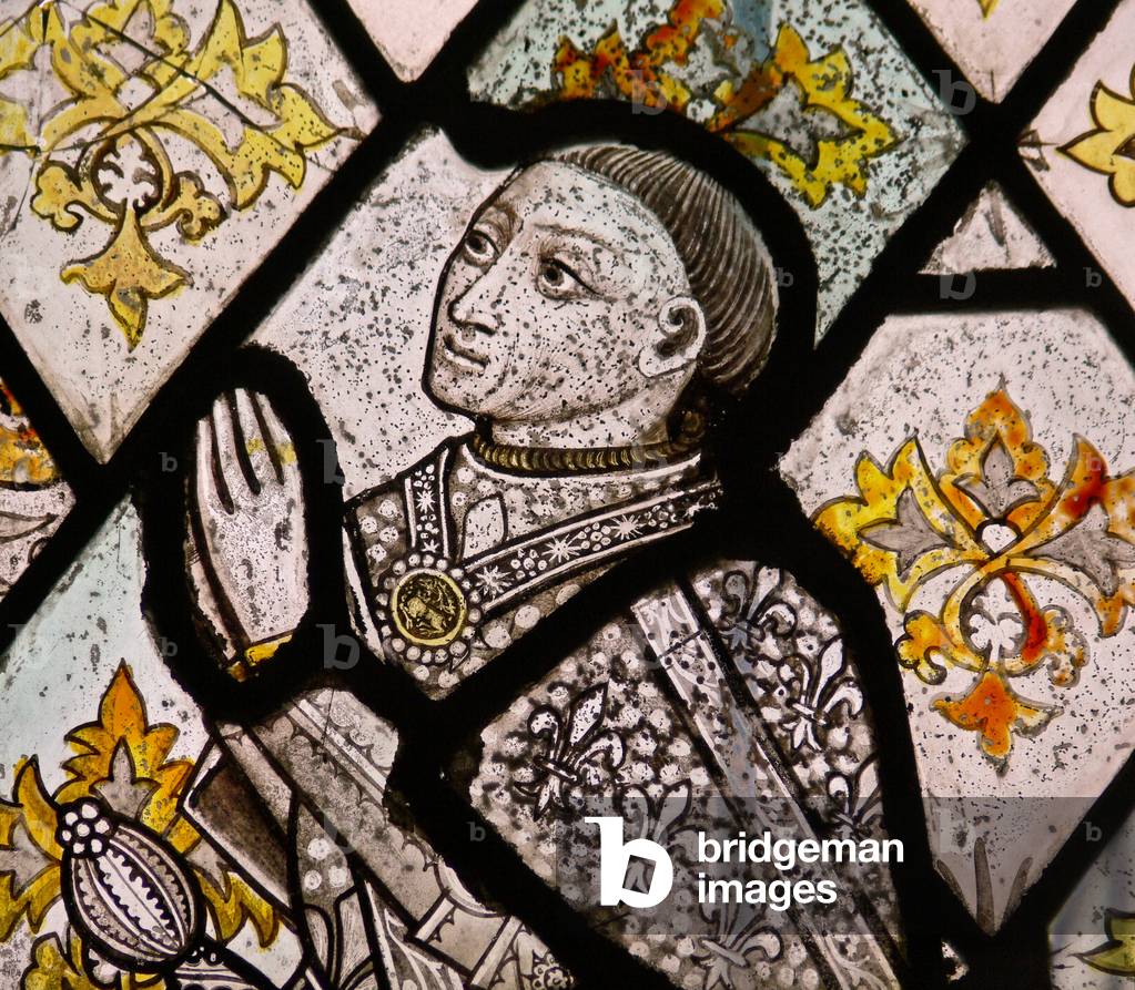 Window N5 depicting Robert Fitz Ellis (stained glass)