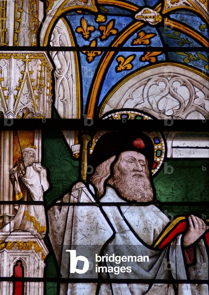 Window w25 depicting St James (stained glass)