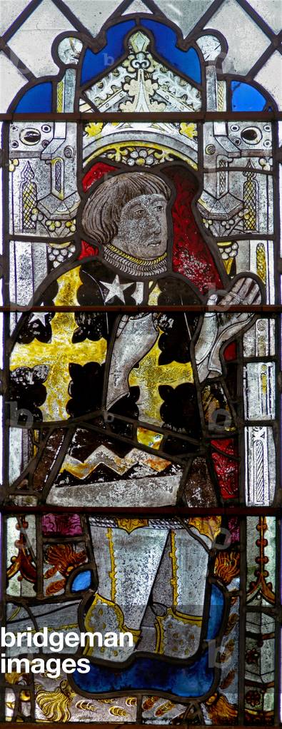 Window w8 depicting a donor - Thomas Peyton (stained glass)