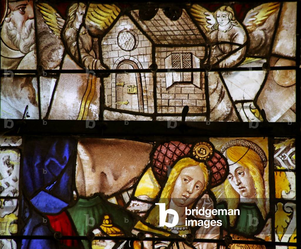 Window depicting Mary Magdalene (fragmentary) and 