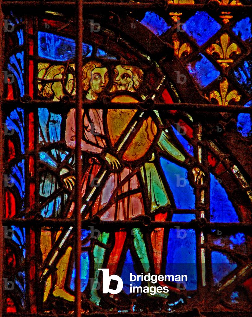 Window w3  Unclean leave the camp Numb V 3-4 (stained glass)